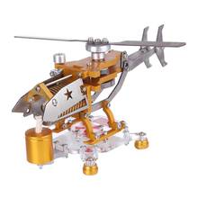 Helicóptero de transporte Horizontal de un solo cilindro para niños, motor Stirling al vacío, Kits de modelo, juguetes de construcción 2024 - compra barato