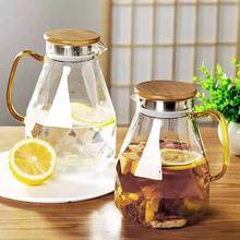 DiamondGlassTea Set Teapot Hot Cold Wate JugTransparent Coffee Pot KettleWaterBottleJarCarafe Heat-Resistant Teapot Set Dropship 2024 - buy cheap