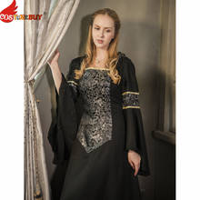 Costumebuy renascentista medieval gótico bruxa vampiro traje vestido adulto princesa vestido feito sob encomenda 2024 - compre barato