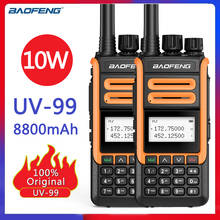 2pcs baofeng UV-99 10w walkie talkie 10km transmissor grande display lcd transreceptor 136-174/400-520mhz UV-5R rádio em dois sentidos 2024 - compre barato
