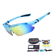 Gafas polarizadas para ciclismo para hombre y mujer, lentes transparentes a prueba de rayos UV, deportivas, de pesca, 5 lentes 2024 - compra barato