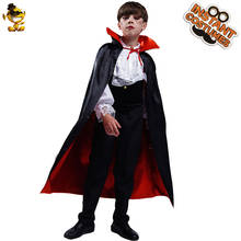 Halloween Cosplay Boy's Royal Vampire Costume Purim Role Playing Deluxe Vampire Outfits with Cape Kids Party Fancy Dress Up 2024 - buy cheap