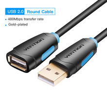 Кабель-удлинитель Vention USB-USB 3,0 2,0 штекер-гнездо USB 3,0 кабель для передачи данных для Smart TV PC SSD USB 2,0 удлинитель кабеля 2024 - купить недорого