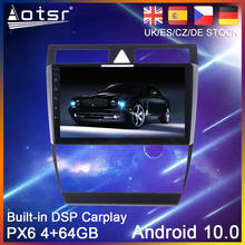 Android 10 PX6 Автомобильный GPS навигатор для Audi A6 C5 1997-2004 S6 2 1999-2004 RS6 автомобильный DVD авто радио мультимедиа плеер головное устройство 2Din 2024 - купить недорого