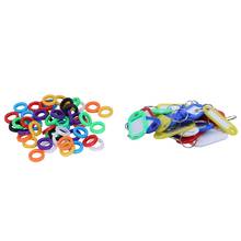 20x Key Ring Tags - Mixed Colours Twenty Color Random & 50PCS Small Size ID Identify Key Ring Cap Tag 2024 - buy cheap