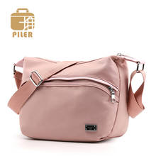 Piler Female Casual Portable Single Shoulder Bag Nylon Ladies Mini Zipper Crossbody Bags Small Square Flap Bag Messenger Purses 2024 - buy cheap