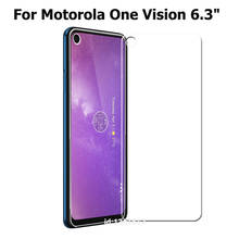 Motorola One Vision 6.3" Phone Screen Protector Glass For Motorola One Vision Tempered Glass Telephone protection Film Case 2024 - buy cheap