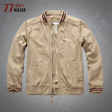 Cargo Jacket Men Casual Wear-resistant Stand Collar Water Wash Cotton Coats Male Outdoor Army Combat Bomber Military Mens Jacket 2024 - buy cheap