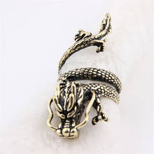 ZRM Chinese Dragon Long Ring For Men Women Unisex Punk Hip Hop Alloy Rings Vintage Cool Jewelry Friend Gifts 2024 - buy cheap