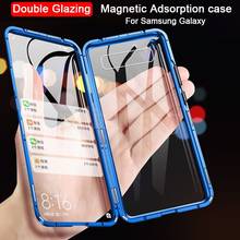 Double Sided Magnetic Metal Case For Samsung Galaxy S30 S20 S10 S9 S8 Note 20 UItra 10 Plus 8 9 A51 A71 A50 A70 A12 Glass cover 2024 - buy cheap