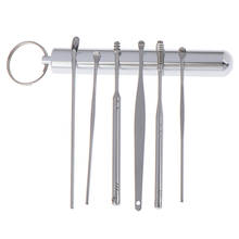 5/6 Pcs/Lot Multifunction Portable Ear Pick Stainless Steel Spiral Ear Pick Spoon Ear Wax Removal Cleaner Ear Care Beauty Tools 2024 - buy cheap
