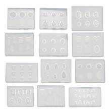 12Pcs Mini Faceted Diamond Crystals Resin Mold Heart Oval Sqaure Round Gemstone Nail Art Templates Carving Mold Tool Kit 2024 - buy cheap