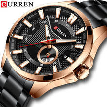 CURREN men watches top Luxury Brand with stainless steel band fashion Casual men's watch quartz date man wristwatch reloj hombre 2024 - buy cheap