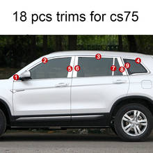 stainless steel car window trims for changan cs75 2014 2015 2016 2017 2018 2024 - buy cheap