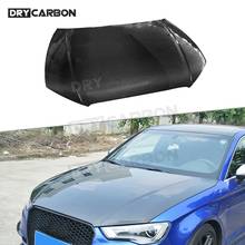 Cubierta delantera de motor de coche, cubierta de fibra de carbono para Audi A3 S3 2013 -2018, embellecedor de capó de motor, Kit de carrocería, estilo de coche 2024 - compra barato