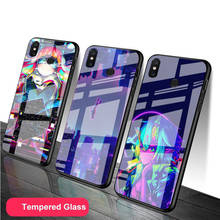 Vaporwave-funda de vidrio templado para teléfono móvil, carcasa de lujo con estampado de Anime, para Redmi 7A, 8, 9, NOTE 9, 8, 7, 6 Pro 2024 - compra barato