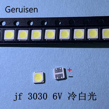 Luz de fondo LED de alta potencia, 200 piezas, 3030, chip dual, 3V, 6V, JUFEI, AOT, blanco frío, PT30A66, TV, blanco frío 2024 - compra barato