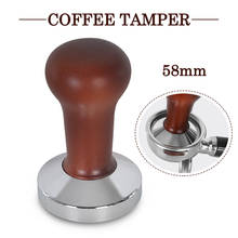 Calcador de café profissional 58mm, prensa em pó para café expresso, martelo, acessórios para barista, café 2024 - compre barato