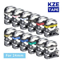 Impressora de rótulos epson, 24mm, 1 peça, multicolor, ss24kw, sc24yw, sc24rw, sd24k, st24kw, para kingjim, fabricante de rótulos, wireless 2024 - compre barato