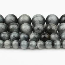 6/8/10/12mm Natural Hawk Eye Stone Beads Round Spacer Beads for  Accessories Jewellery Making Diy Bracelet 7.5'' 2024 - buy cheap