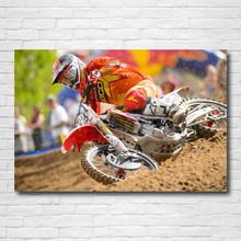 HONDAs Dirtbike-carteles de Arte de pared para Motocross, cuadro moderno impreso en lienzo para decoración del hogar 2024 - compra barato