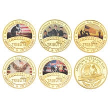 WR 11.11 American Veterasns Gold Plated Challenge Coins Set with Holder USA Army Bullion Coin Souvenir Gift for Men Dropshipping 2024 - buy cheap