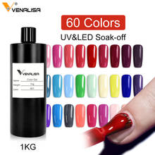 Гель-лак Venalisa для дизайна ногтей, 60 цветов, 1000 мл, отмачиваемый эмалированный УФ-гель для ногтей, лак, сырье 2024 - купить недорого