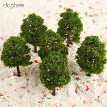 dophee 20pcs Model Tree Scale 1:100 9cm Train Railroad Scenery model landscape Mini Garden Decorations 2024 - buy cheap