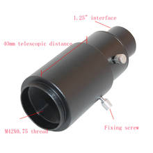 1.25"inch 2"inch astronomical telescope adjustable telescopic camera extension tube lengthened all metal 2024 - buy cheap