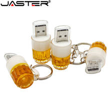 JASTER Plastic USB2.0 Flash Drive Beer mug Pen Drive fashion pen drive 4GB 16GB 32GB 64GB 2024 - buy cheap