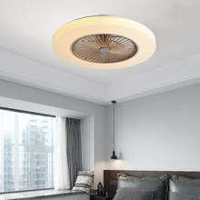Modern Ceiling Fans With LED Lights dimming remote control ceiling fan lights Living room Bedroom 110V 220V enclosed ceiling fan 2024 - buy cheap