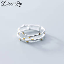 Anéis de prata boêmios vintage cor de galho para mulheres, presentes para meninas abertos, retrô, anéis antigos, joias de casamento 2024 - compre barato