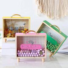 Wooden Money Coin Box Storage Saving Pot Piggy Bank Bedroom Desk Ornament Decor 2024 - buy cheap