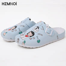 2021 Ladies Casual Slippers Medical Doctor Nurse Surgical Shoes Work Flat  Laboratory   Fashion Sandals 2024 - buy cheap