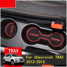 3D Rubber Mat For Chevrolet Trax Tracker 2013-2016 Door Slot Pad Cup Cushion Groove Mat Lnterior Anti Slip Mat Car Accessories 2024 - buy cheap