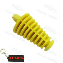 Exhaust Muffler Pipe Wash Plug Yellow For Pit Dirt Bike YZF TRX Quad ATV Motorcycle Motocross 2024 - buy cheap