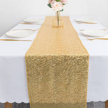 Ouro rosa prata lantejoulas corredores de mesa sparkly banquete glitter corredores de mesa para festa de casamento do hotel evento decoração de natal 2024 - compre barato