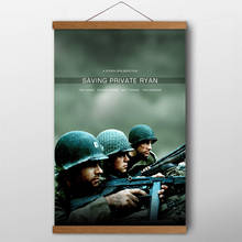 Salvar privado ryan (1998) filme clássico cartaz da lona impresso parede arte rolos de madeira maciça pintura para decoração do quarto 2024 - compre barato