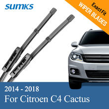 SUMKS-escobillas de limpiaparabrisas para Citroën C4 Cactus, 26 'y 17', brazos de bayoneta compatibles con 2014, 2015, 2016, 2017, 2018 2024 - compra barato