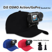 Sombrero de béisbol con hebilla de gancho J y tornillo para GoPro HERO,Session, DJI OSMO Action, Xiaoyi y otras cámaras de acción 2024 - compra barato
