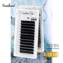 Seashine-Extensión de pestañas postizas, visón falso, maquillaje, B, C, D, L, rizo Individual 2024 - compra barato