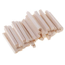 Bloque de madera de bastón de madera rectangular Natural, 60x, para modelismo, manualidades y pasatiempos 2024 - compra barato