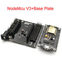 Nodemcu v3 lua conector módulo wi-fi, placa de desenvolvimento + placa de base base base base micro usb, repalce esp8266 ch340 2024 - compre barato