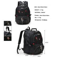 Mochila masculina oxford grande à prova d'água, bolsa para laptop fashion escolar à prova de poeira multifuncional para viagem e negócios 2024 - compre barato