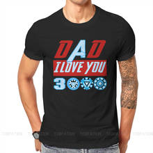 Camiseta básica de tela para hombres, camisa con estampado de papá, el Día del Padre, papá, abuelo, te quiero tres mil, ropa de ocio, gran oferta, 3000 2024 - compra barato