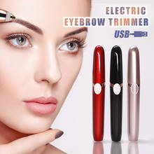 USB Electric Eyebrow Trimmer Makeup Painless Eye Brow Epilator Pens Mini Shaver Razors Portable Facial Hair Remover for Women 2024 - buy cheap