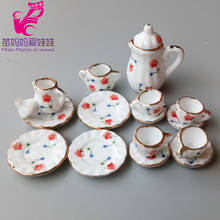 1:12 Doll House Diy Accessories Ceramic Tableware Tea Cups Pans for 11.5 "doll Ob11 Blythe Doll Decoration 2024 - buy cheap