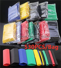 530PCS Heat Shrink Tubing 2:1, Electrical Wire Cable Wrap Assortment Electric Insulation Heat Shrink Tube Kit with bag 2024 - buy cheap