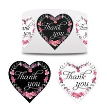 New 500pcs 1" Heart Shape Thank You Stickers Wedding Festival Party Favors Decor Envelope Gift Baking Stationery Labels Sticker 2024 - buy cheap