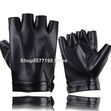 1 Pair Fingerless Gloves Men PU Leather Half Finger Gloves Women Black Driving Gloves Luvas guantes 2020 Fashion 2024 - buy cheap